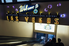 0421 Welcome to Las Vegas sign at airport