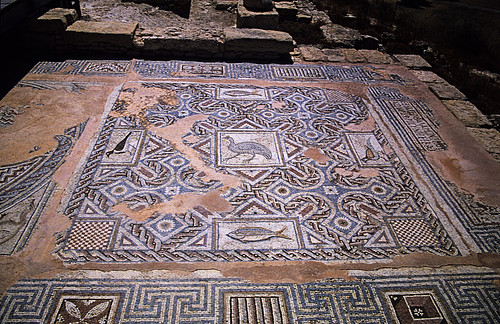 056Zypern Kourion Villa Eustolios Mosaik • <a style="font-size:0.8em;" href="http://www.flickr.com/photos/69570948@N04/14059839711/" target="_blank">Auf Flickr ansehen</a>