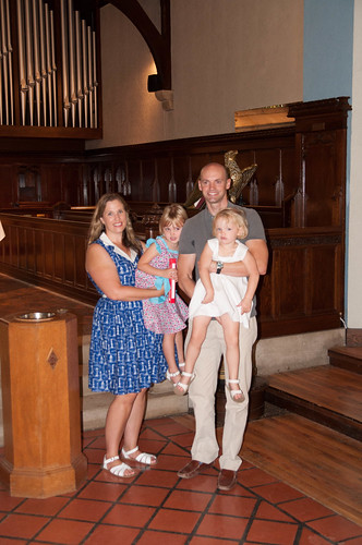 Julie, Eric, Evelyn and Charlotte at the Baptism • <a style="font-size:0.8em;" href="http://www.flickr.com/photos/96277117@N00/14615687190/" target="_blank">View on Flickr</a>