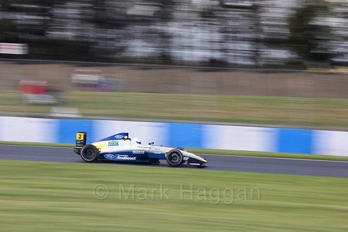 Harry Webb in British F4 Race Two during the BTCC Weekend at Donington Park 2017