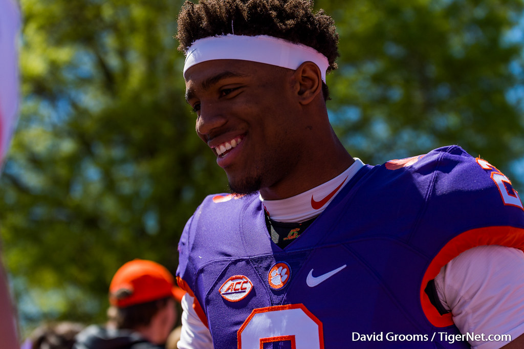 Clemson Football Photo of Kelly Bryant and springgame