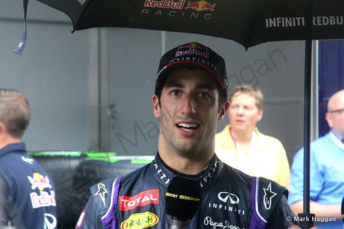 Daniel Riccardo after the 2014 German Grand Prix