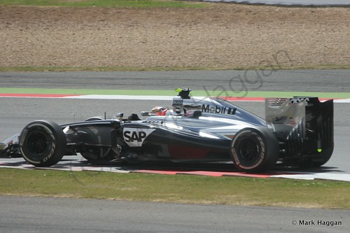 Kevin Magnussen during The 2014 British Grand Prix
