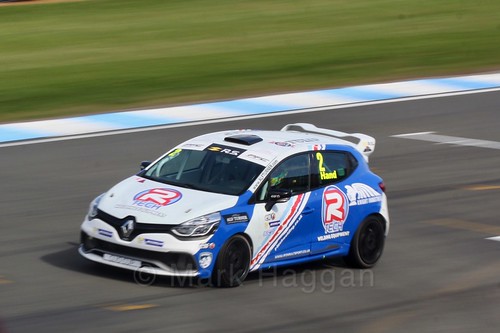 Ash Hand in the Clio Cup qualifying during the BTCC Weekend at Donington Park 2017: Saturday, 15th April