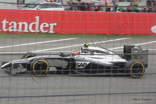 Kevin Magnussen in the 2014 German Grand Prix