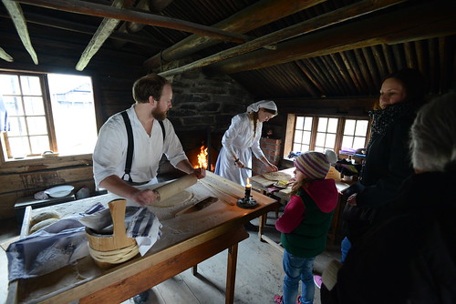 Traditional demonstration at Norwegian Museum of Cultural History, Oslo
