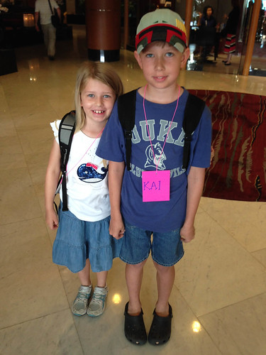 Kai and Nora ready for day 1 of Kids Club Bangkok! • <a style="font-size:0.8em;" href="http://www.flickr.com/photos/96277117@N00/13936520654/" target="_blank">View on Flickr</a>