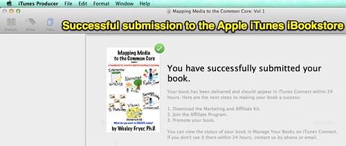 Successful submission to the Apple iTune by Wesley Fryer, on Flickr