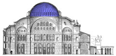 Elevation with Dome in Blue