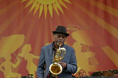 The Dirty Dozen Brass Band at the New Orleans Jazz and Heritage Festival, Thursday, May 1, 2014