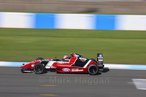 Jamie Sharp in British F4 Race One during the BTCC Weekend at Donington Park 2017: Saturday, 15th April