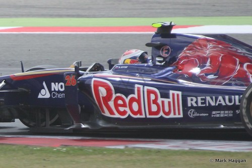 Daniil Kvyat in The 2014 British Grand Prix