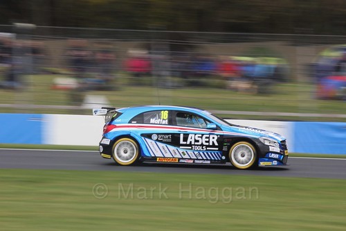 Aiden Moffat in race One at the British Touring Car Championship 2017 at Donington Park
