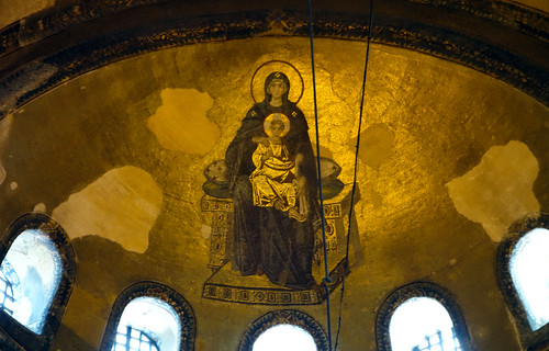 Apse mosaic (close), Hagia Sophia