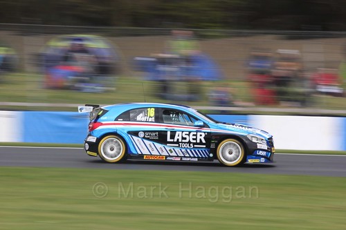 Aiden Moffat in race One at the British Touring Car Championship 2017 at Donington Park
