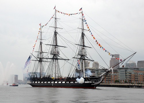 USS Constitution fires a 17-gun salute.  Actually, it's the U.S. Constitution I'm talking about, the one that, apparently, neither the ERR's nor Trump have read.
