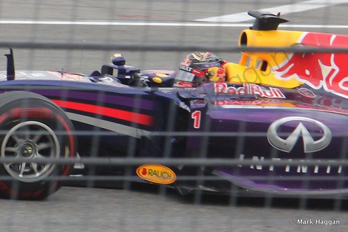 Sebastian Vettel in the 2014 German Grand Prix