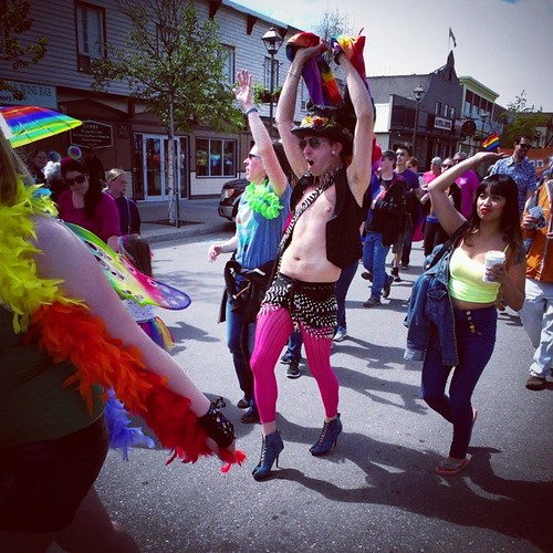#Yukon #pride parade along Whitehorse main st. #yxy