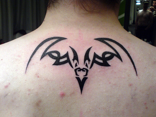 tribal bat cool tattoo design - a photo on Flickriver