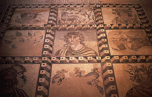 121Zypern Villa Dionysos Mosaik • <a style="font-size:0.8em;" href="http://www.flickr.com/photos/69570948@N04/14043280466/" target="_blank">Auf Flickr ansehen</a>