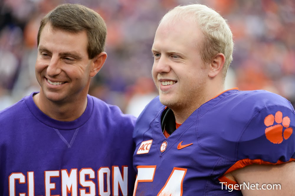Clemson Football Photo of Dabo Swinney and thecitadel and Zach Fulmer