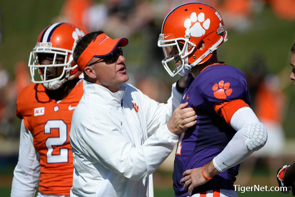 Clemson Football Photo of Chad Kelly and Chad Morris and orangeandwhite