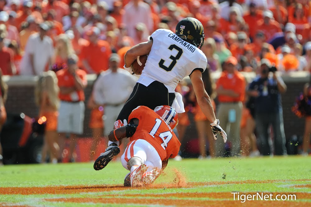 Clemson Football Photo of Martin Jenkins and Wake Forest