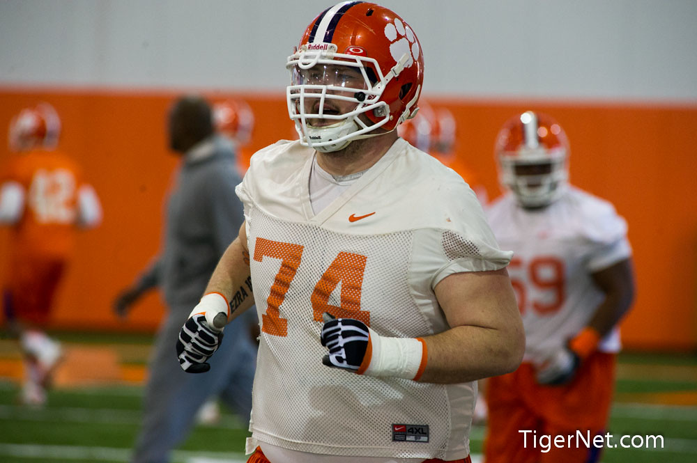 Clemson Football Photo of practice and Spencer Region