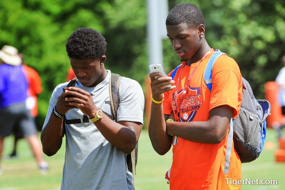 Clemson Football Photo of dabocamp and Deon Cain and Ray-Ray McCloud and Recruiting
