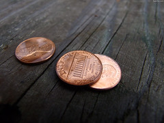 3 Pennies on cracked wood • <a style="font-size:0.8em;" href="http://www.flickr.com/photos/34843984@N07/15238510038/" target="_blank">View on Flickr</a>