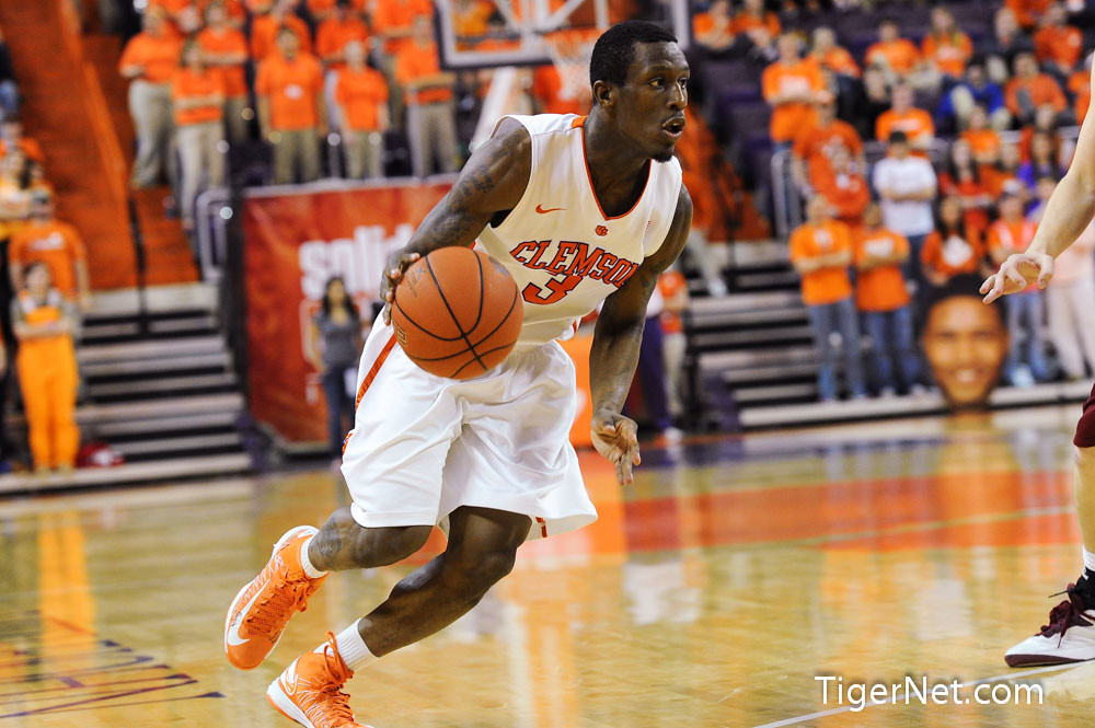 Clemson Basketball Photo of Adonis Filer and Boston College