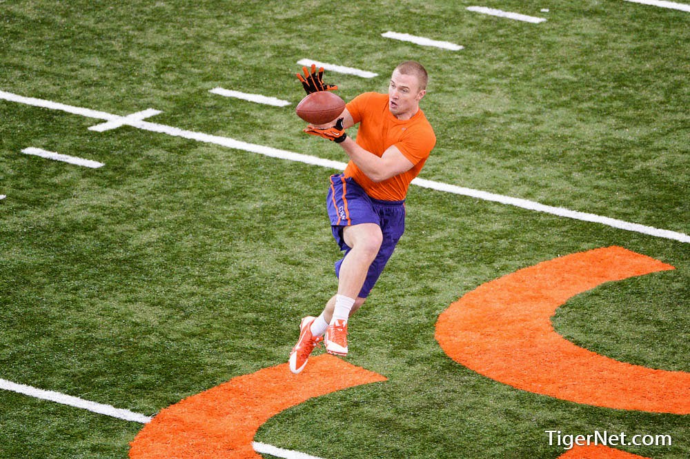Clemson Football Photo of practice and proday and Spencer Shuey