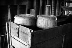 Barrels in a wagon