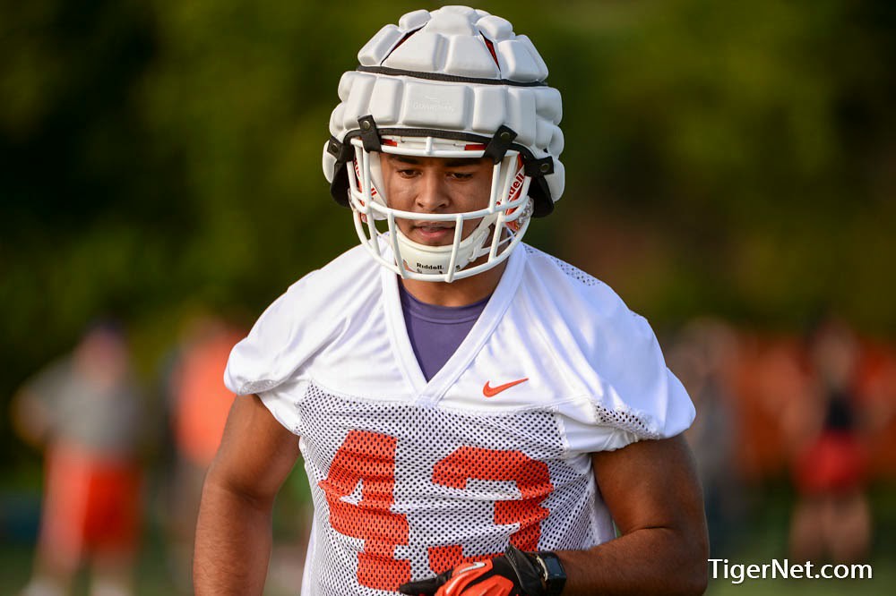Clemson Football Photo of fallcamp and Korie Rogers