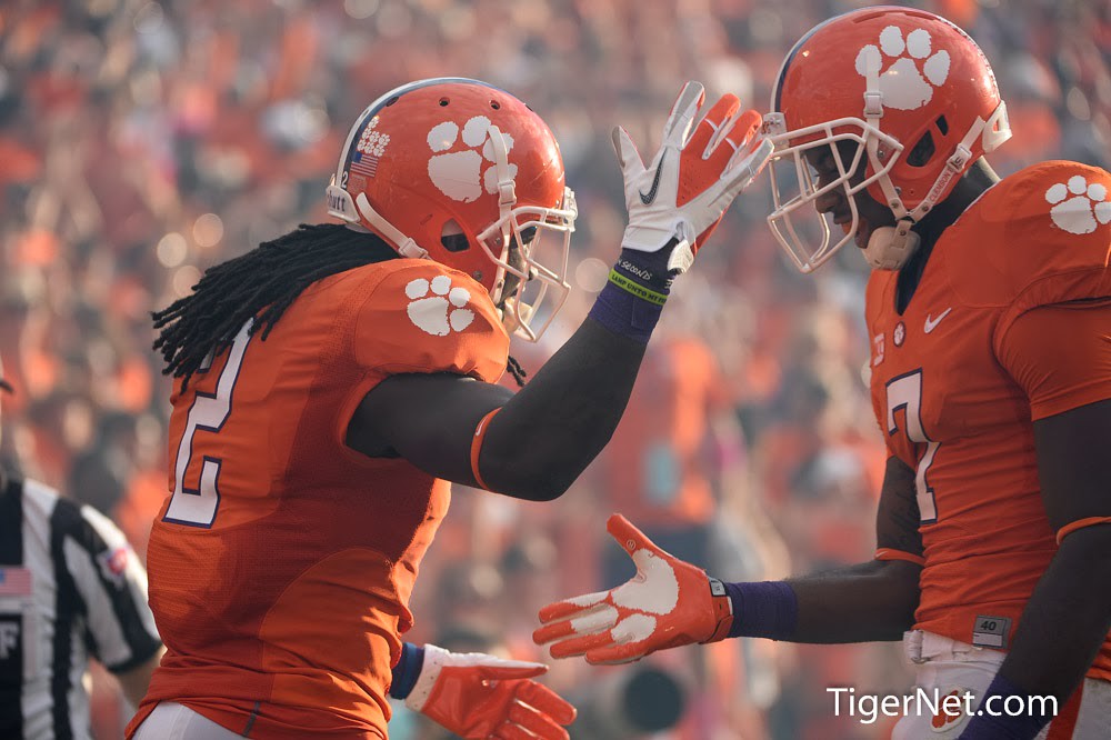Clemson Football Photo of Boston College and Mike Williams and Sammy Watkins