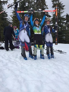 Whistler Spring Series Slalom - Day 2 Ladies' overall podium
