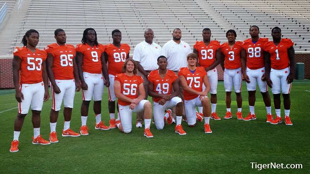 Clemson Football Photo of Corey Crawford and Dane Rogers and ebenzerogundeko and Kevin Dodd and mariomhobby and Martin Aiken and Shaq Lawson and Tavaris Barnes and teamphotos and Vic Beasley