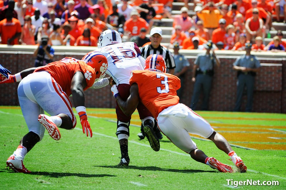 Clemson Football Photo of SC State and Vic Beasley