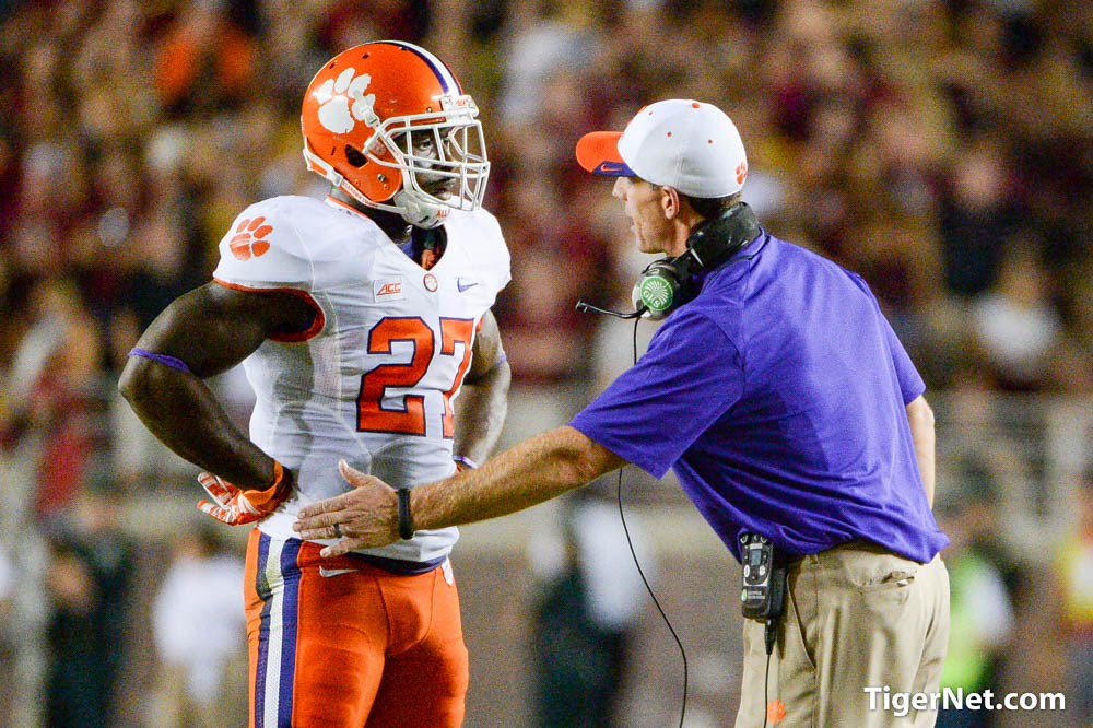 Clemson Football Photo of Brent Venables and Florida State and Robert Smith