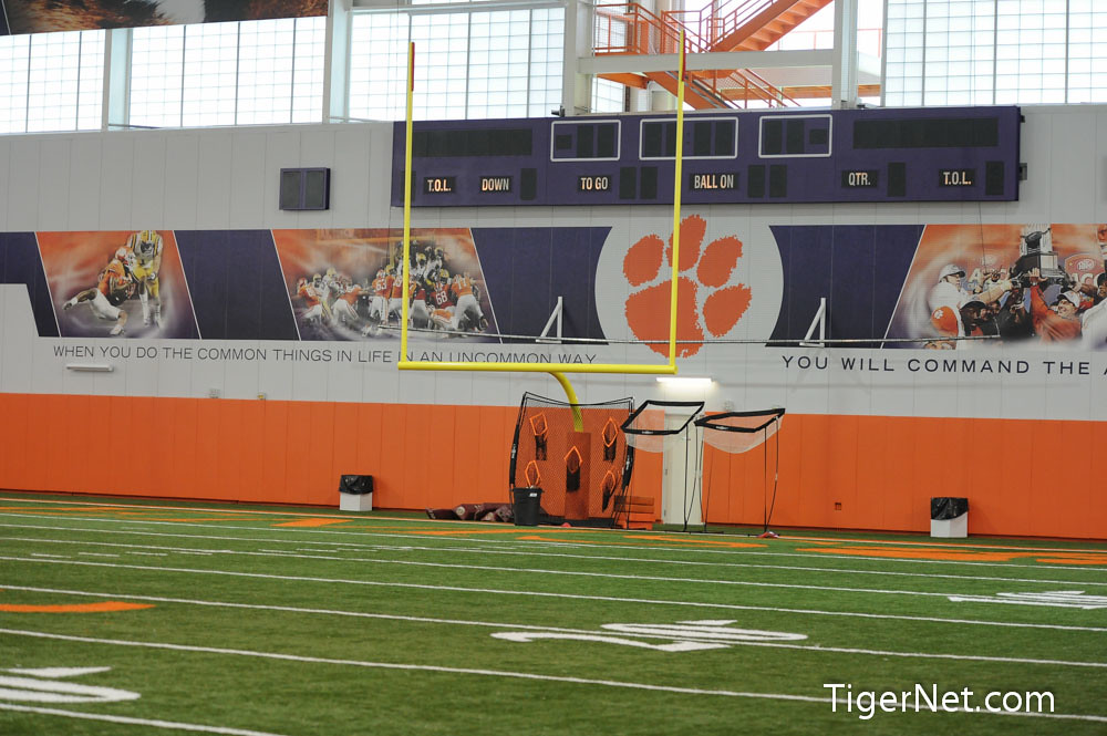 Clemson Football Photo of Recruiting and indoorfacility and Dabo Swinney Camp